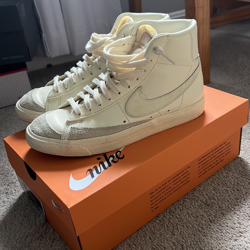 Women’s “coconut milk” nike blazers